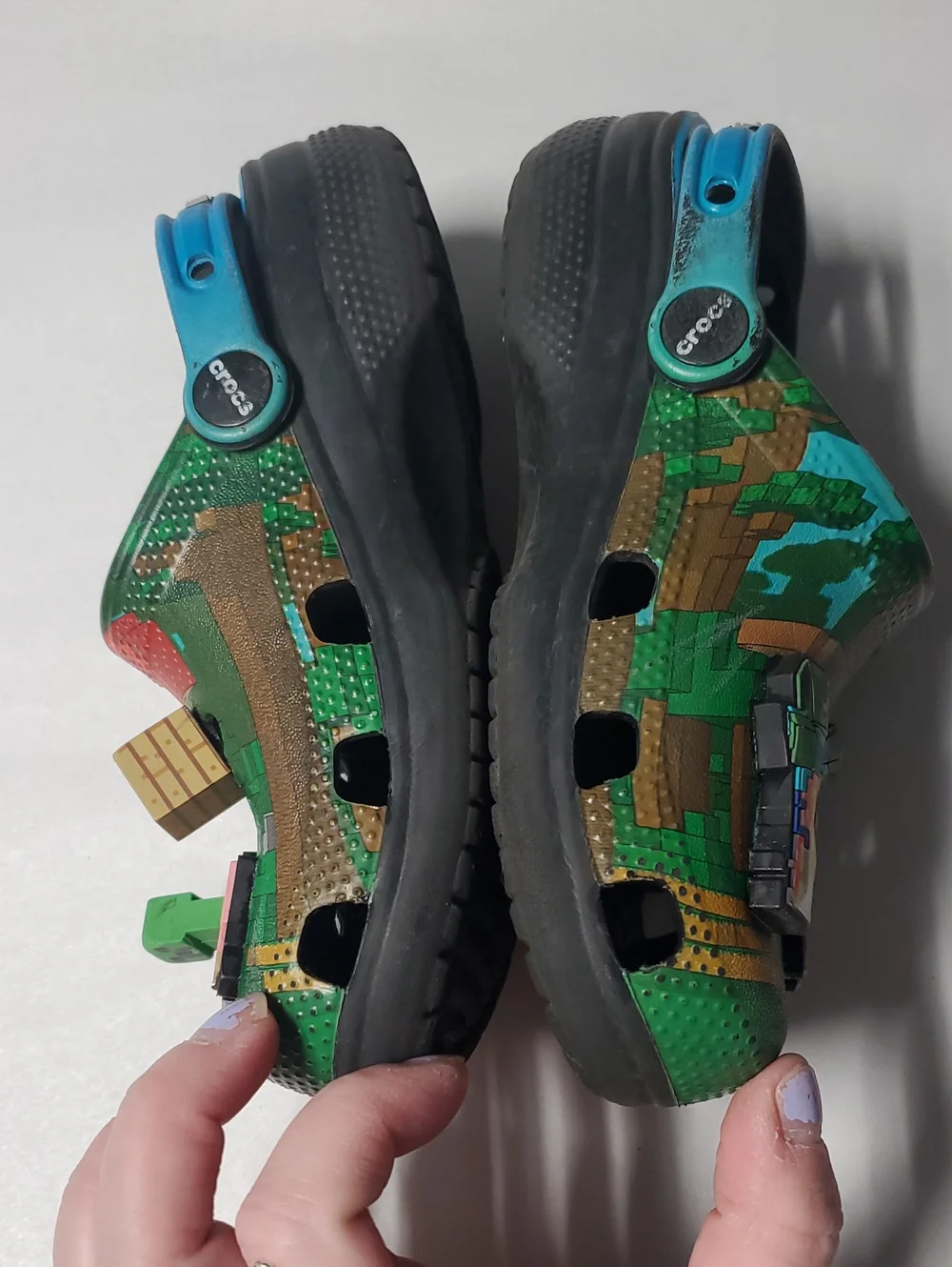 CROCS Classic Minecraft Kids Clogs Size 13 Gaming Casual School